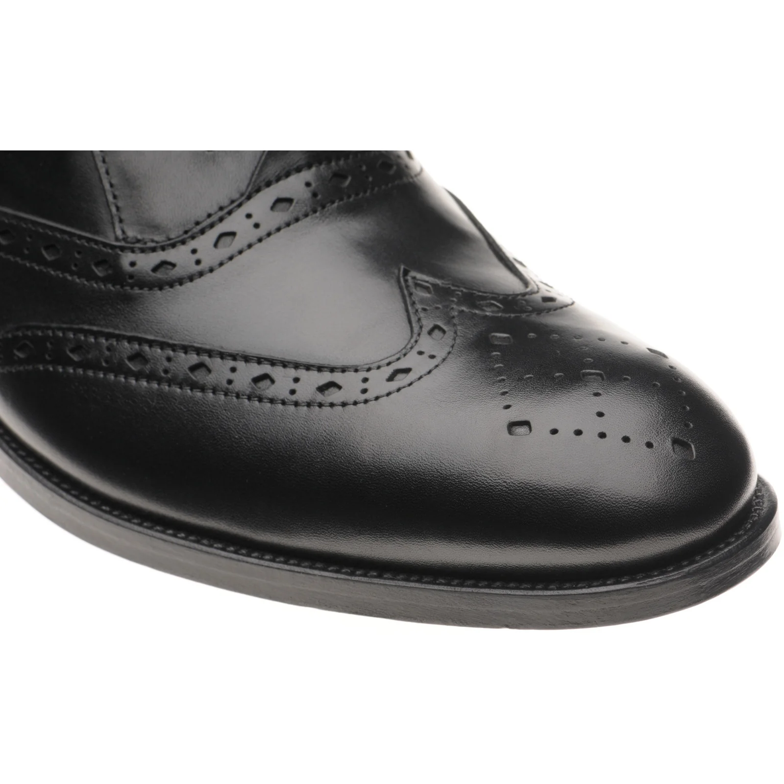 Wildsmith Model 42 mens brogues in black calf (second) - Image 5