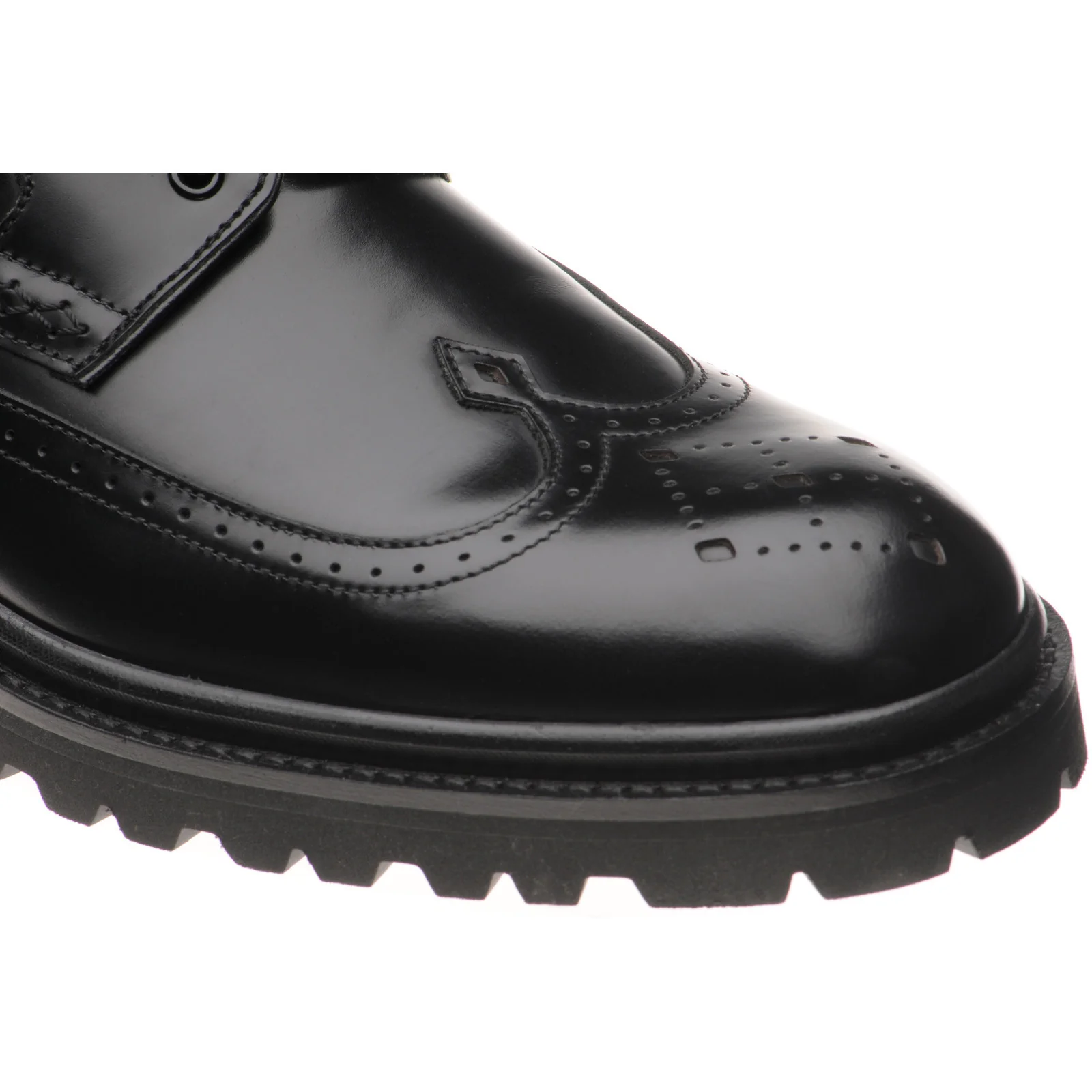 Wildsmith Model 43 mens rubber-soled brogues in black polished - Image 5