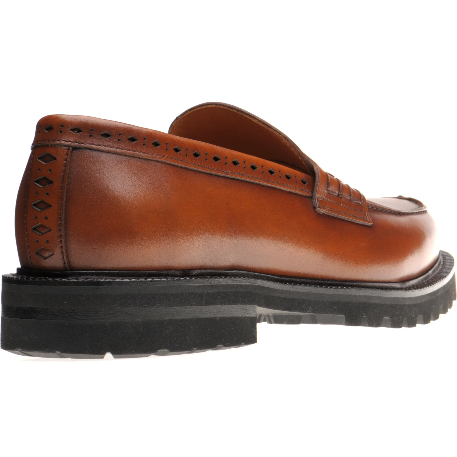 Wildsmith Model 55 mens rubber-soled loafers in british tan calf (second) - Image 4