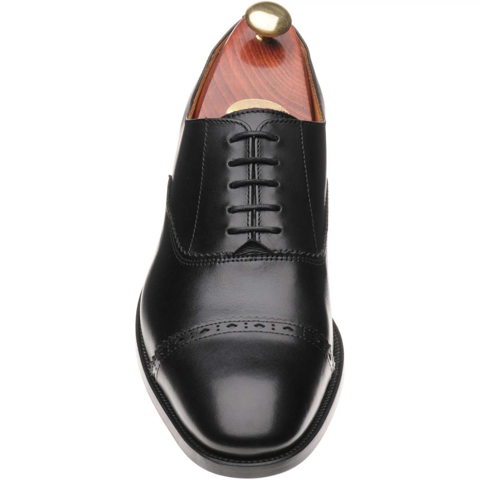 Wildsmith Model 65 mens semi-brogues in black calf - Image 2