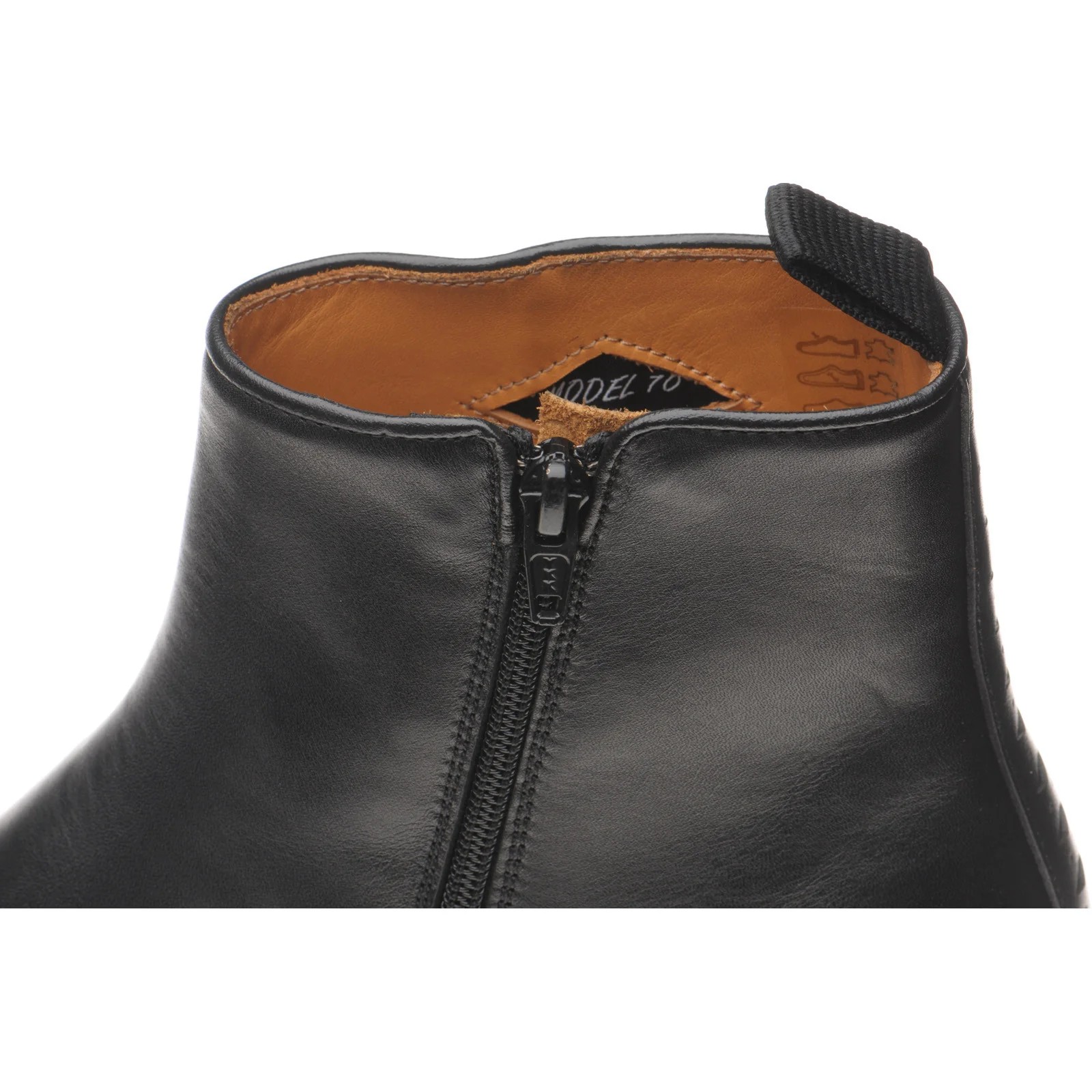 Wildsmith Model 70 mens Chelsea boots in black calf (second) - Image 5
