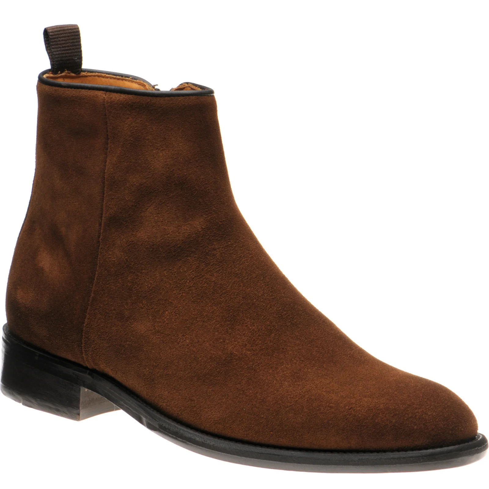 Wildsmith Model 70 mens Chelsea boots in tobacco suede