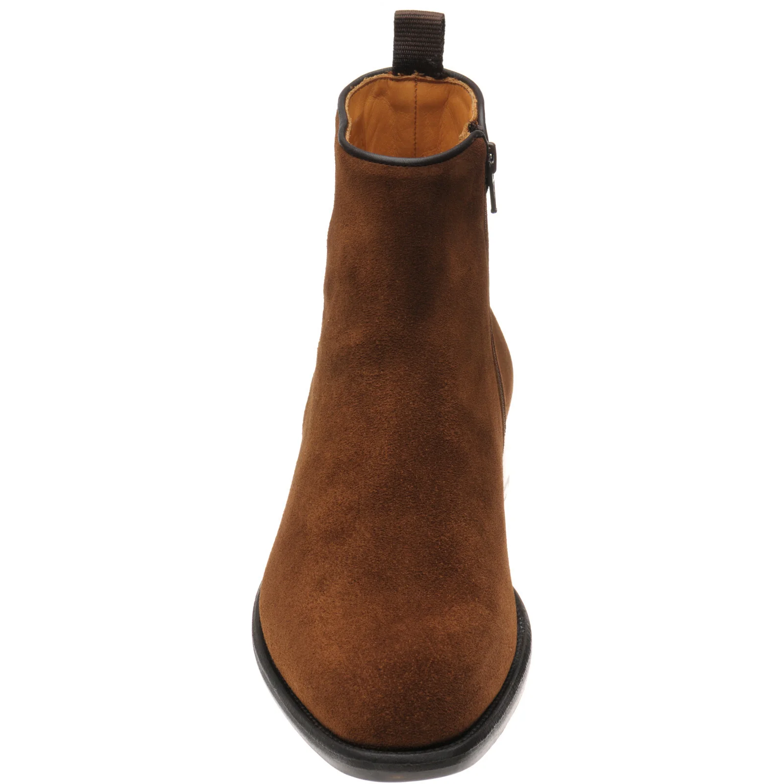 Wildsmith Model 70 mens Chelsea boots in tobacco suede - Image 2