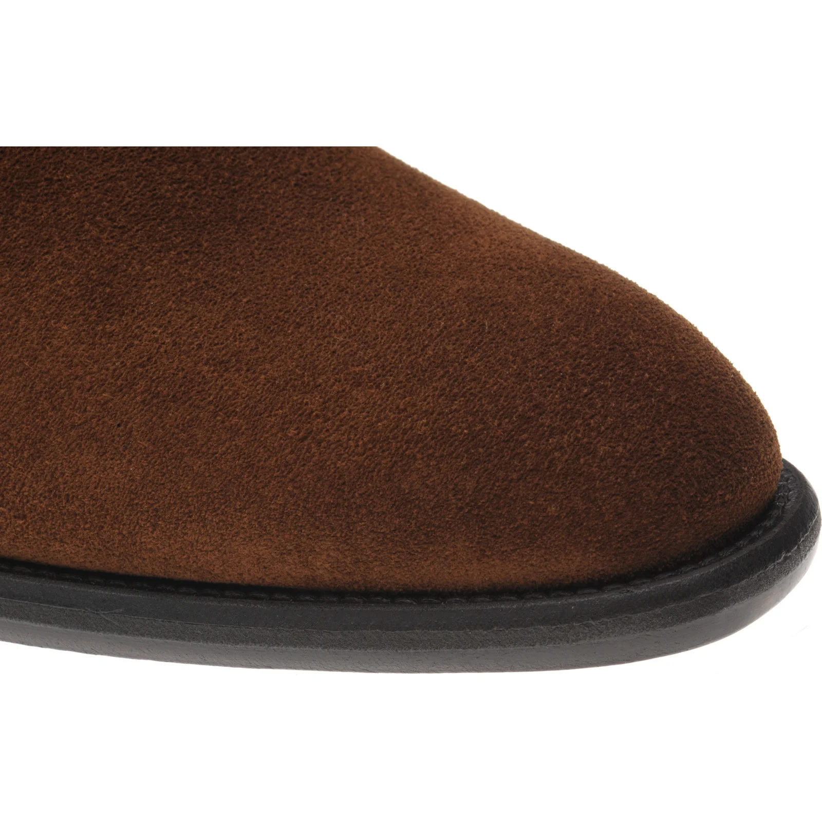 Wildsmith Model 70 mens Chelsea boots in tobacco suede - Image 5