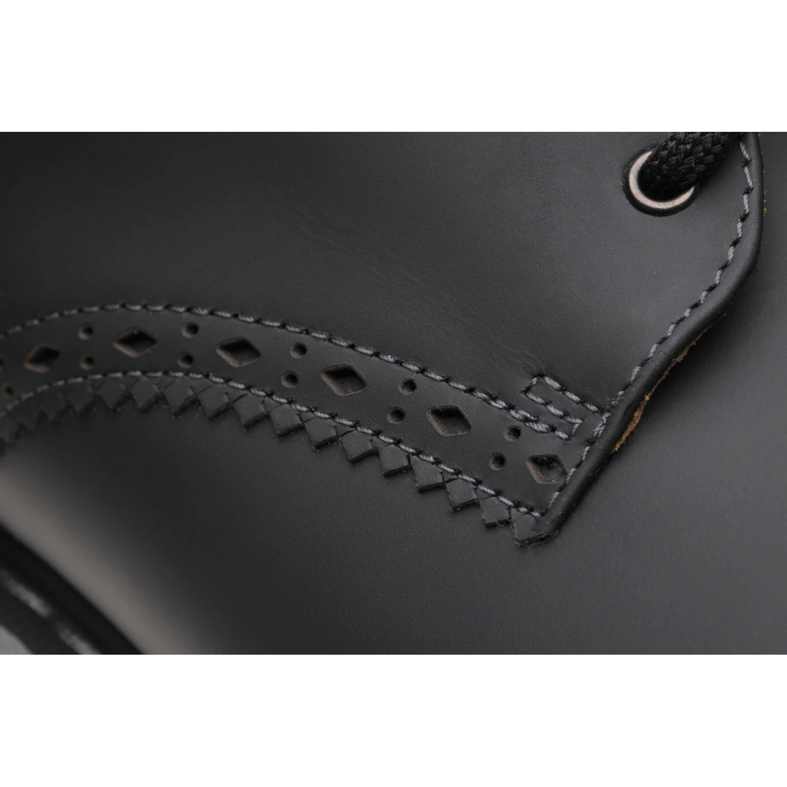 Wildsmith Model Gibson mens rubber-soled Derby shoes in black gaucho crazy - Image 5