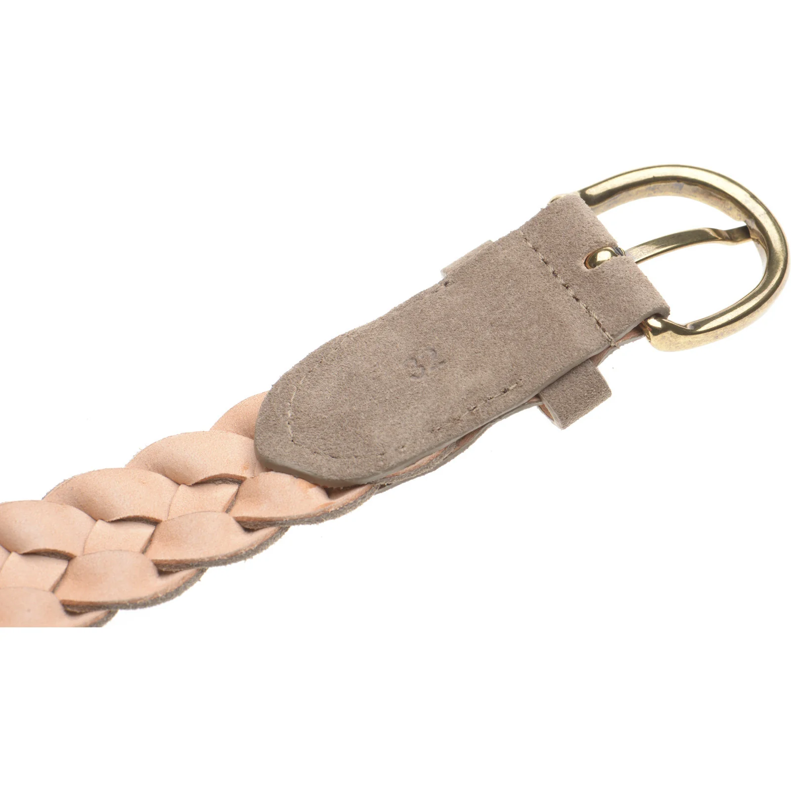 Wildsmith Braided Belt in taupe suede - Image 4