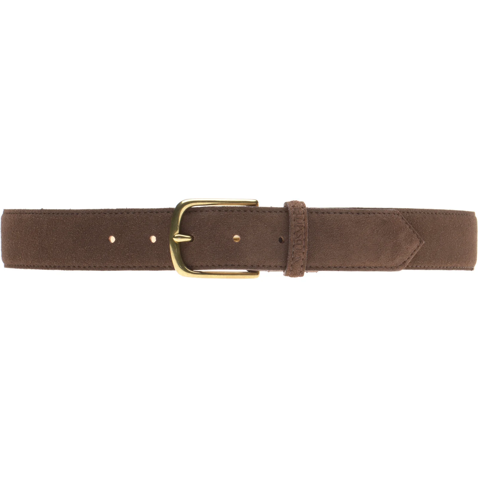 Wildsmith Suede Belt in dark brown suede - Image 2
