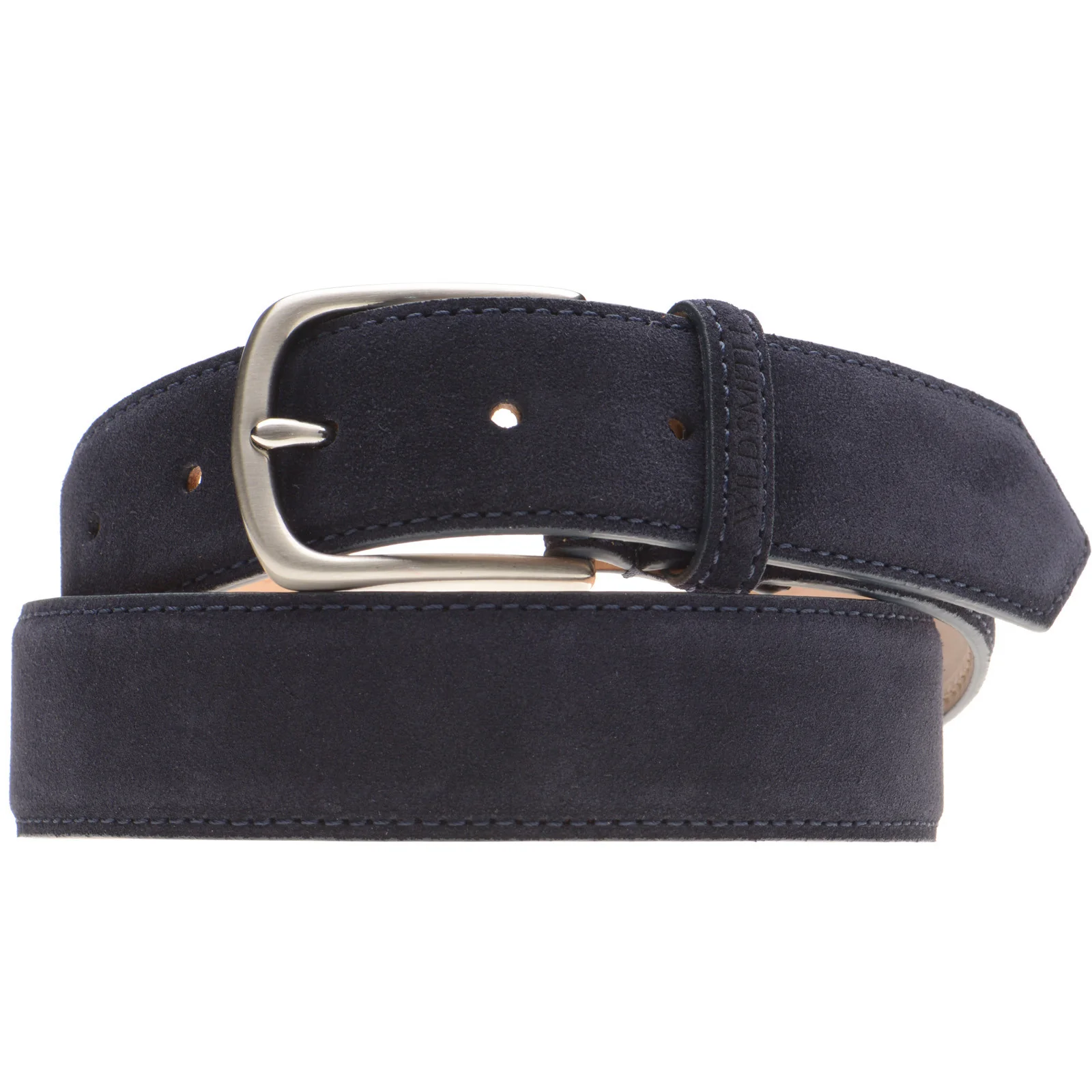 Wildsmith Suede Belt in navy suede