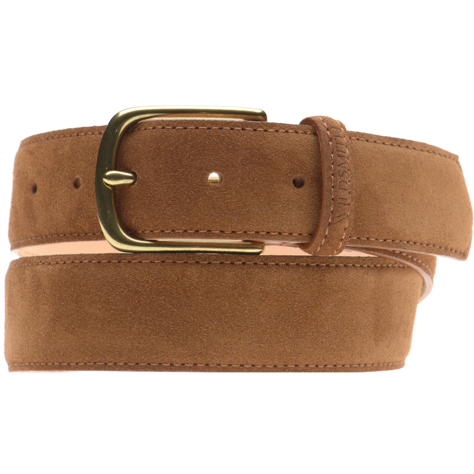Wildsmith Suede Belt in tan suede